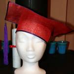 Red graduation hat